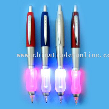 Silicon Soft-Grip Light Pen with Power LED  from China